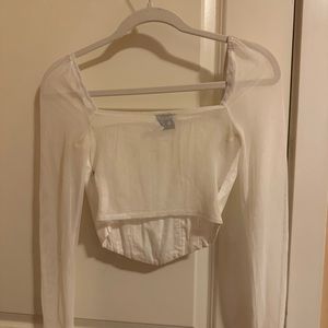 Princess Polly mesh long sleeve worn once